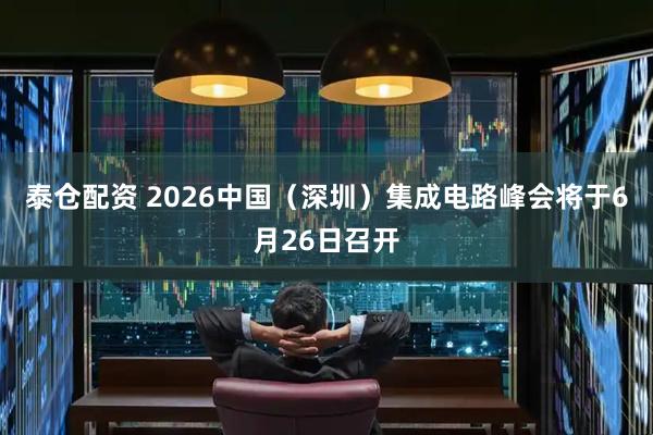 泰仓配资 2026中国（深圳）集成电路峰会将于6月26日召开